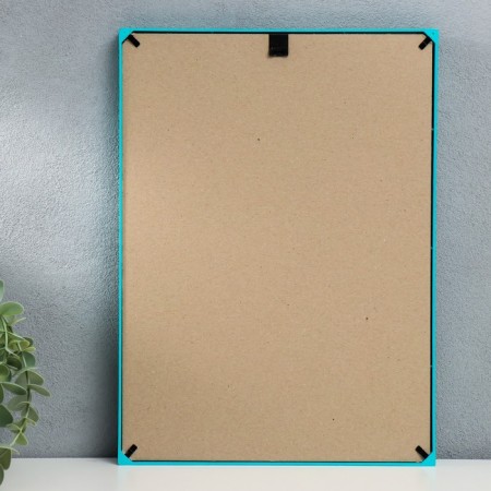 Photo frame plastic L-1 21x30 cm turquoise (plastic screen)-2