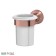 Holder with a glass, porcelain; Antique copper, 3SC