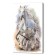 Carty clock wall-up interior "running white horse", silent, 50 x 70 cm