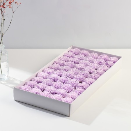 Soap petals "Bun of cloves. Lilac" 6x6x5 cm-2