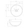 ABBER STEIN AS2608 shell, 400x400x150 mm, artificial stone, white