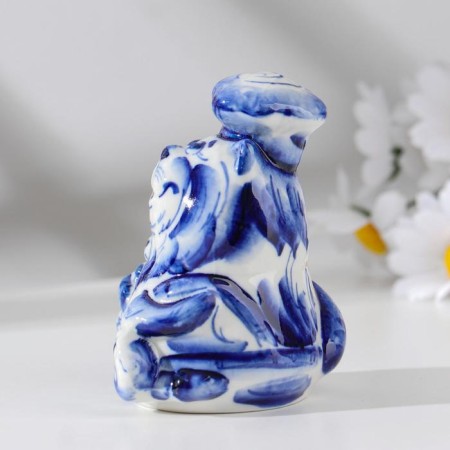 Сувенир «Кот повар», 5 см, гжель-6