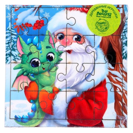 Puzzle "Santa Claus and Dragon"-4