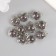 Suspension decorative for creativity glass "ball - pebbles" gray d = 1.6 cm set 10 pcs