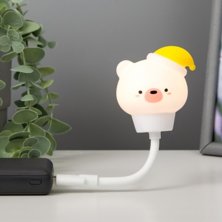 Biger backlight "Bear" LED Search room USB white 6.8x6x19 cm Risalux