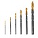 Set of metal drill Denzel 72300, 2-8 mm, HSS-Tin, Golden Tip, 6 pcs