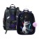 School backpack 38 x 30 x 16 cm, ergonomic back, stavia "cat and feathers", blue