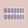 Manicure films, 14 pcs, with sparkles, gray color