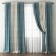 Kirsten curtain set, size 170 x 270 cm, blue / cream