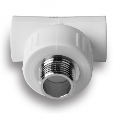 Combined Aqualink, polypropylene tee, d = 32 mm x 3/4 ", external thread-1