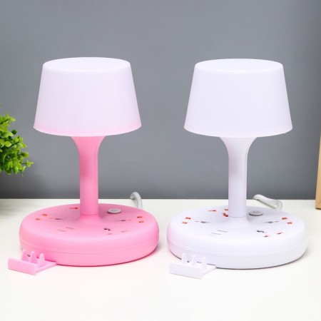 Board Lamp "ERA" LED 5W 3000K-6000K 4 outlet 2xUSB2.0 MIX 15x15x22cm RISALUX