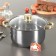 Stainless steel pan with a lid of the standard "Standard", 3 l, d = 20 cm