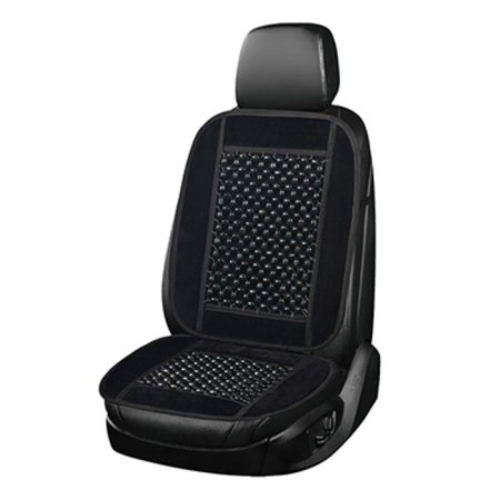 SkyWay cape-wrap on the seat, Massage-02, wood, polyester black, light wood