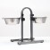 Adjustable multi -level stand 40 cm with 2 bowls of 2.8 liters