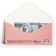 The envelope for the money "Congratulations!" Tender roses, 16.5 × 8 cm