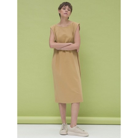 Female dress, size 44, sandy color-5