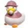 Rubber toy for the bath "Duckling with a bubble", 6 cm., Color mix, crush me