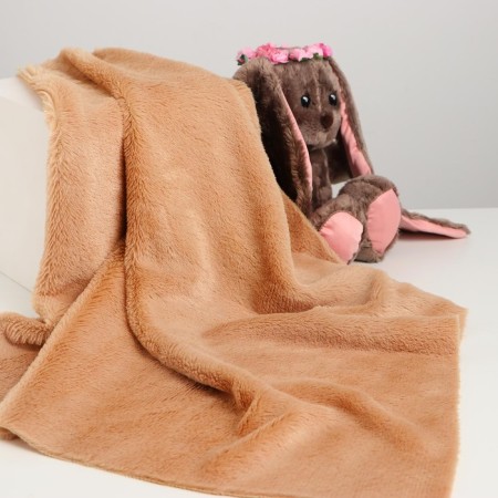 Locum for needlework, 50 × 50 cm, fur, color light brown