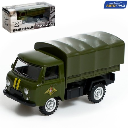 Metal machine "UAZ 452. Army", inertia, 1:43