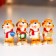 Polystone souvenir "Tigrush in a scuffle with a gift" MIX 5x2.5x2.5 cm