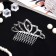 Hair diadem "Medea" whim, 8.5 × 5 cm, silver