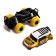 Radio -controlled jeep "graffiti", works on batteries, yellow color