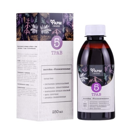 Tincture "5 herbs. Sedative ", 250 ml