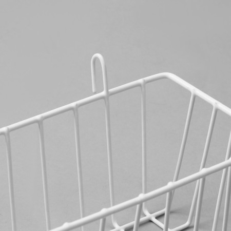 Basket on a grid, 23 × 10 × 9 cm, white color-2