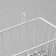 Basket on a grid, 23 × 10 × 9 cm, white color