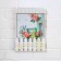 The key of the wall "Home", flowers, 22.5 x 30.5 x 5.7 cm.