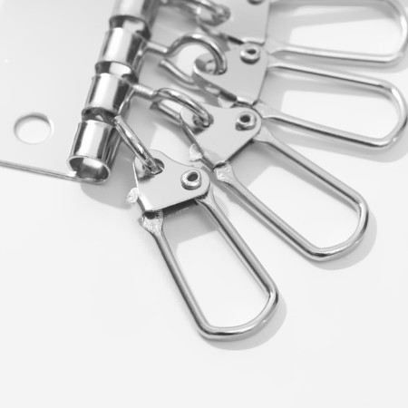 The basis for the key holder, 6 carbines, 44 × 50 mm, silver color-1