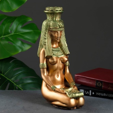 Figure "Cleopatra" copper with gold, 31x20x12cm