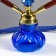 Hookah "Laguna", 33 cm, 2 tubes, blue