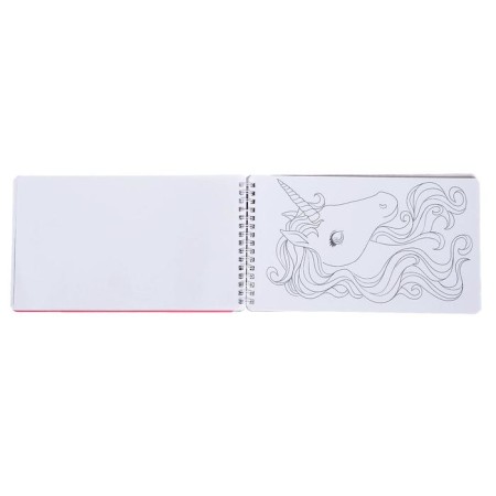 A book with stickers and stencils "Designer's album. Magic unicorns "-4
