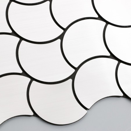 Interior sticker "waves" silver 30x30 cm-2