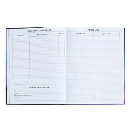Universal diary for grades 1-11 on the verge, hard cover, matte lamination, selective varnish, 40 sheets-4