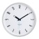 Wall clock, interior d = 30 cm, silent, silver rim