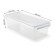 A container for a refrigerator or a closet with a lid, 36x15x10 cm, acrylic
