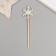 Decor for creativity "Silver Snowflake", 11 cm (set 10 pcs)