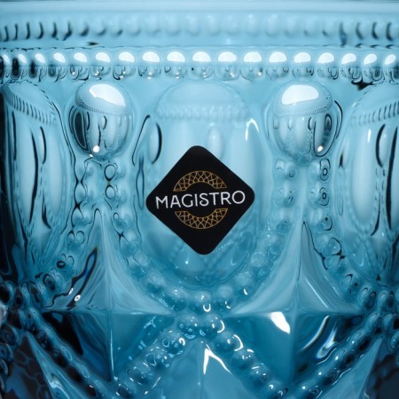Набор бокалов из стекла Magistro «Варьете», 320 мл, 2 шт, цвет синий-6