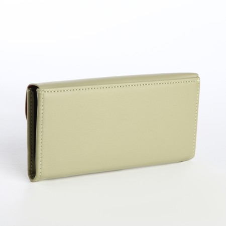 Women's wallet on magnet, olive color-1