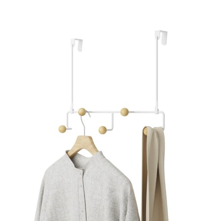 Broat for clothing hanging Estique, 390 × 100 × 300 mm, white / natural tree color-5