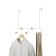 Broat for clothing hanging Estique, 390 × 100 × 300 mm, white / natural tree color