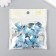 Decor for creativity plastic "Rhinestones heart. Light blue" set of 30 pcs 2.5x2.5 cm