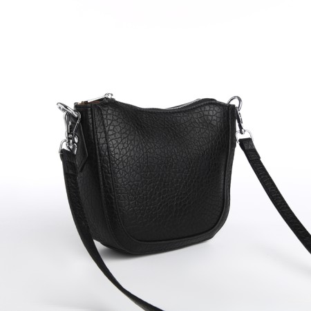 Bag Women's Cross-Bodi with a zipper, black color-3