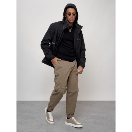 Sports male jacket, size 50, black color-14
