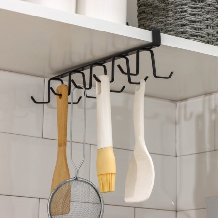 Holder for mugs of a suspended share, for 12 objects, black color-7