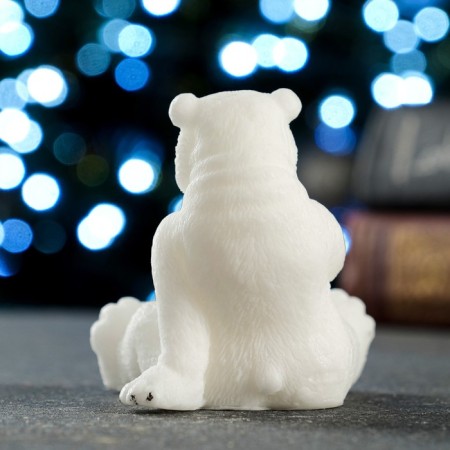 New Year's figure soap "Bear with a paw on the belly" 75gr-2