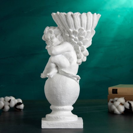 Figure - stand "Angel" White, 25x19x45cm-5