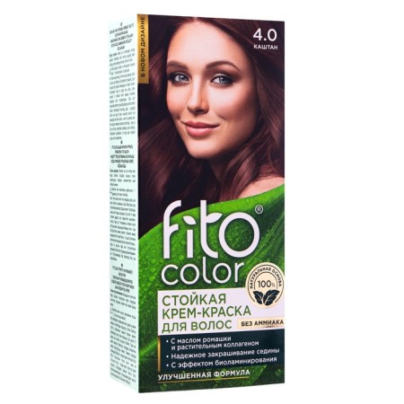 Persistent hair cream Fitocolor, Castan tone, 115 ml